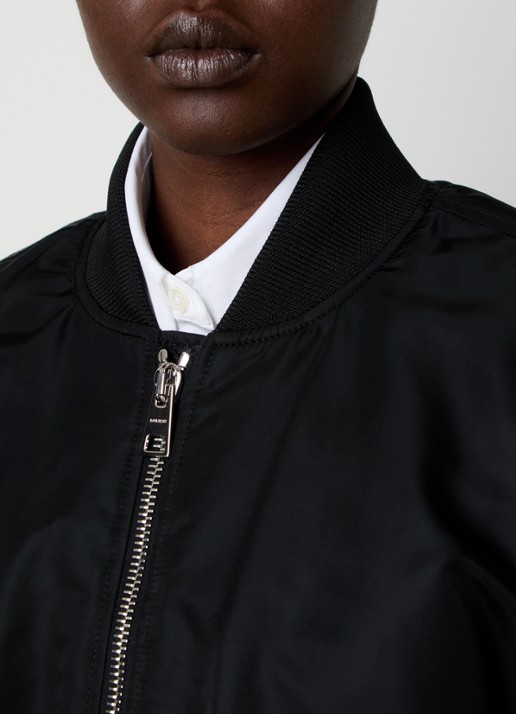 Givenchy Cropped bomberjack met klepzakken - detail 5 zwart
