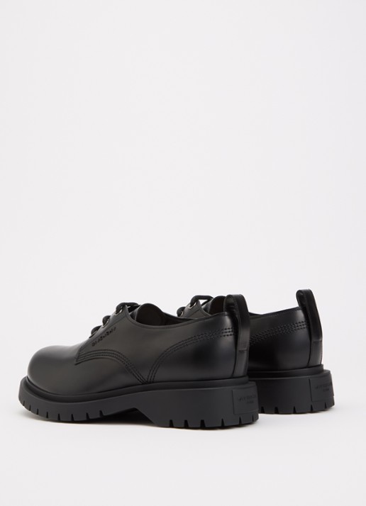 Givenchy Derbie veterschoen met kalfsleren details - achterkant zwart