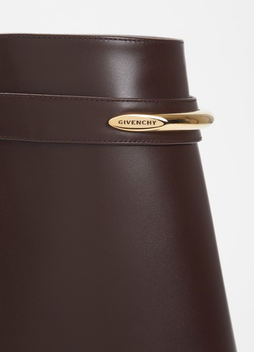 Givenchy Enkellaarsje van kalfsleer - detail 3 kastanjebruin
