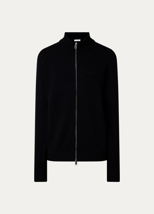 Givenchy Grofgebreid vest in kasjmierblend met logo
