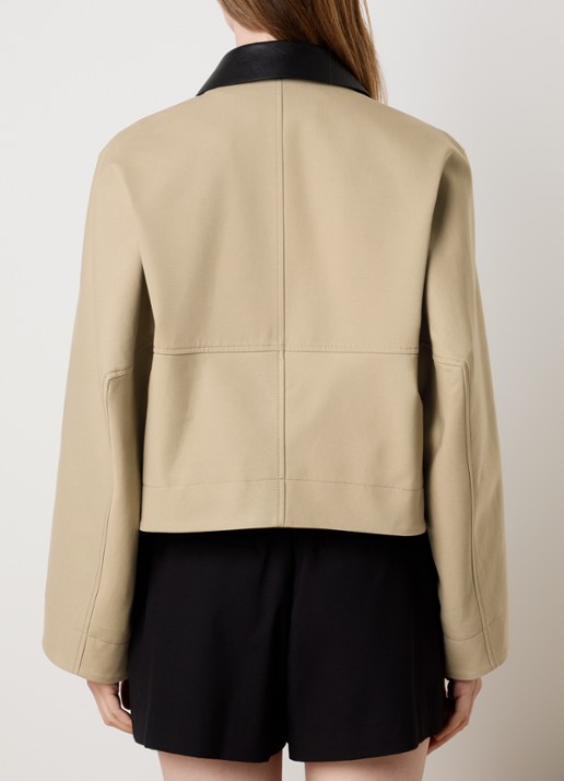 Givenchy Jack in wolblend met steekzakken - achterkant beige