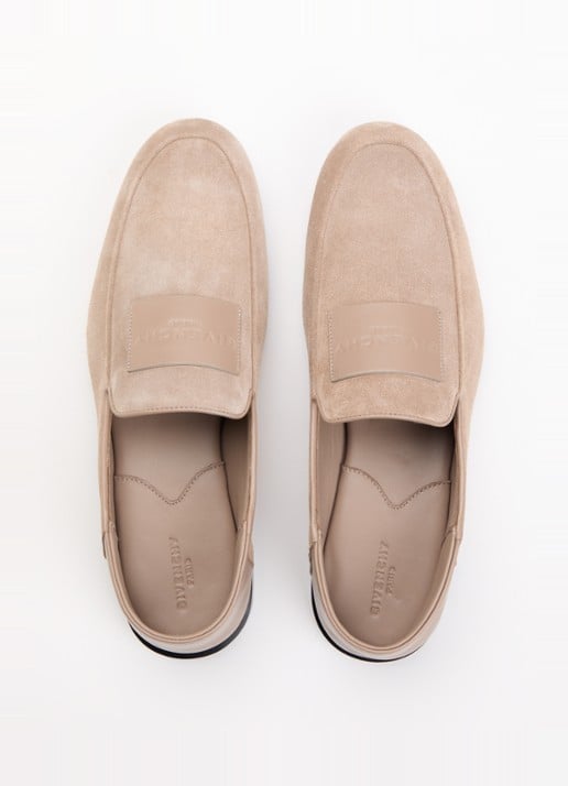Givenchy Label loafer van suéde  - detail 4 taupe