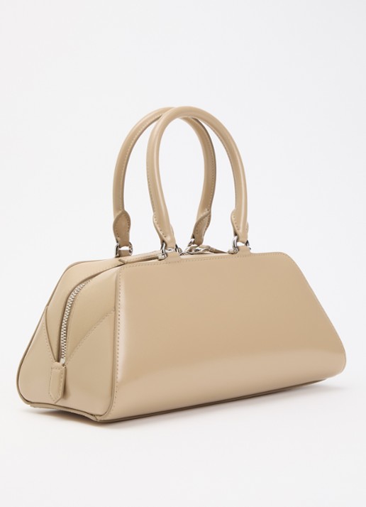 Givenchy Mini Antigona East-West handtas van kalfsleer met afneembare schouderriem - achterkant 8 beige