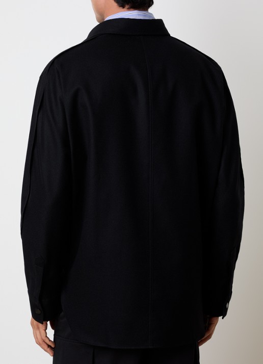 Givenchy Overshirt met borstzakken - achterkant 5 zwart