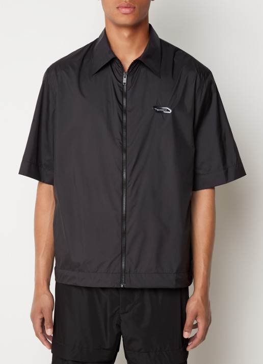 Givenchy Oversized fit overhemd met logo - detail 2 zwart