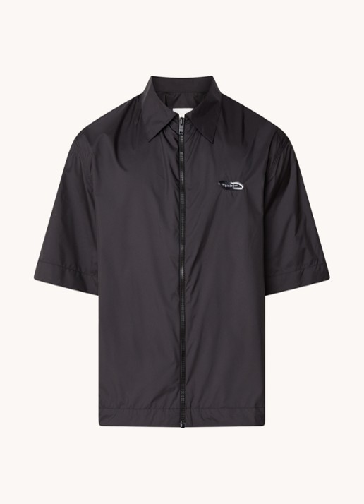 Givenchy Oversized fit overhemd met logo - voorkant 4 zwart