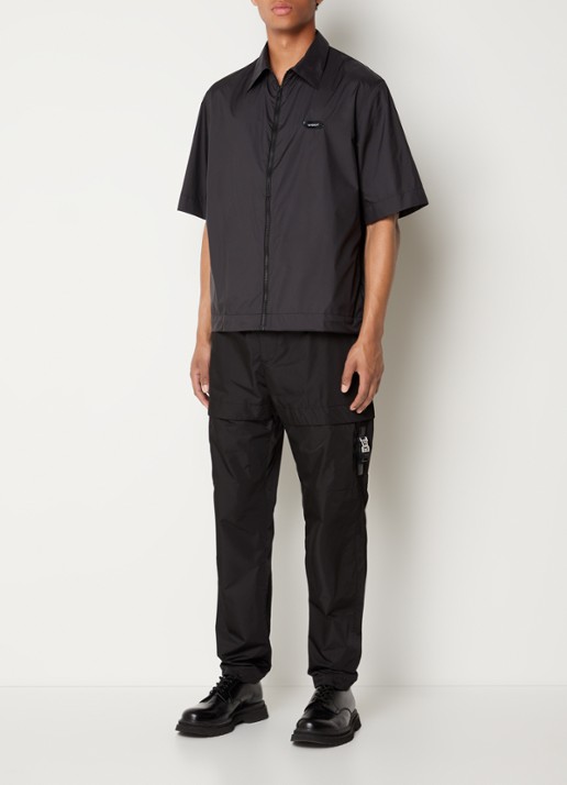 Givenchy Oversized fit overhemd met logo - voorkant 5 zwart