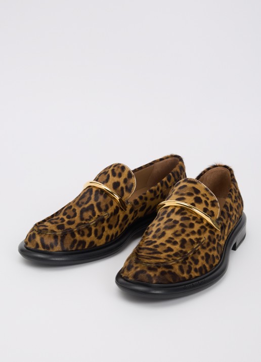 Givenchy Pinch loafer van kalfsleer met ponyhair - detail 3 camel