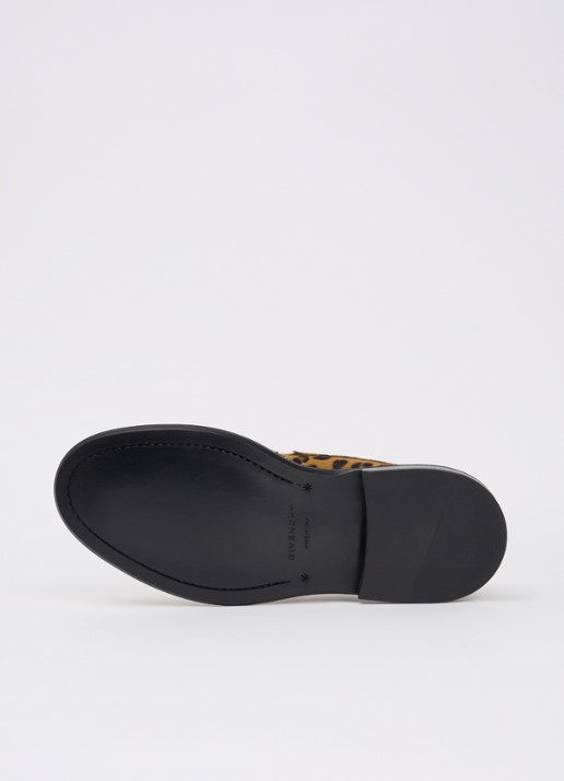 Givenchy Pinch loafer van kalfsleer met ponyhair - detail 5 camel