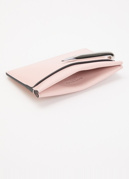 Givenchy Pinch pasjeshouder van kalfsleer  - voorkant 2 lichtroze
