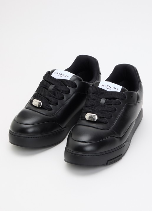 Givenchy Puffy Yard sneaker van lamsleer met logo - detail 2 zwart