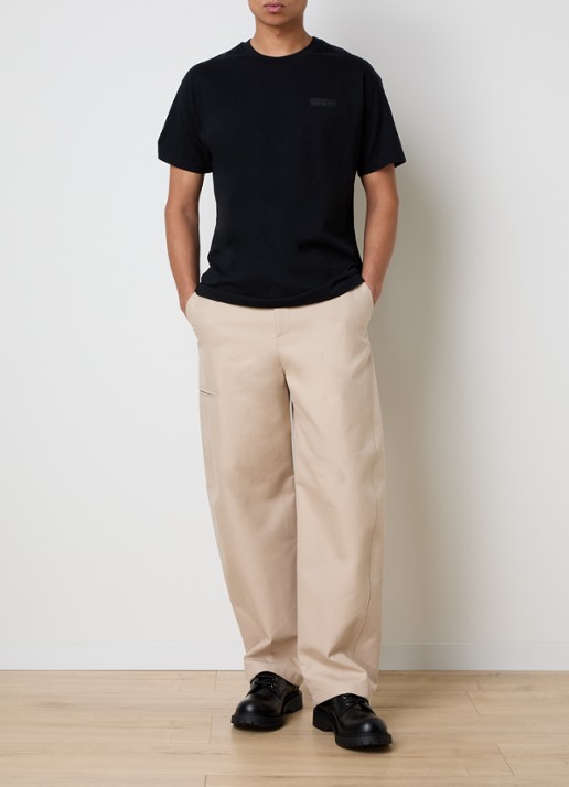 Givenchy Regular fit chino met paspelzak - voorkant 2 beige