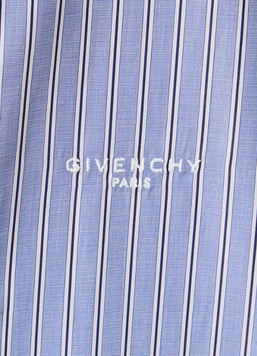 Givenchy Regular fit overhemd met streepprint - detail 5 donkerblauw