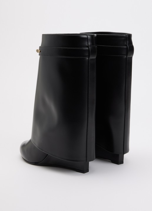 Givenchy Shark enkellaarsje van kalfsleer - achterkant 4 zwart