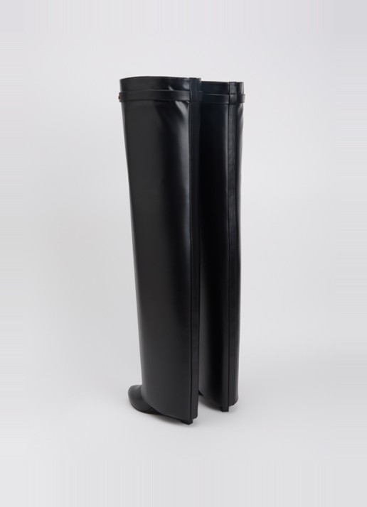 Givenchy Shark Pinch overknee laars van kalfsleer - achterkant 5 zwart