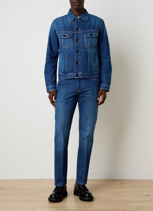 Givenchy Slim fit jeans met medium wassing en steekzakken - voorkant 3 indigo