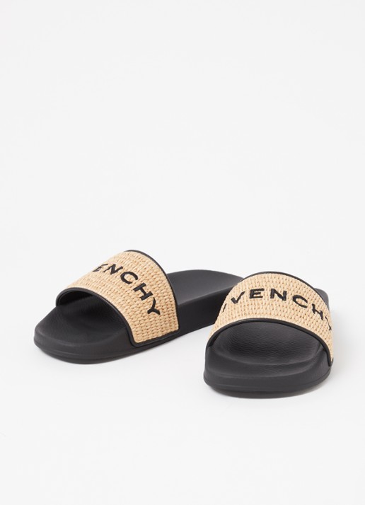 Givenchy Slipper met logo - detail 2 zwart