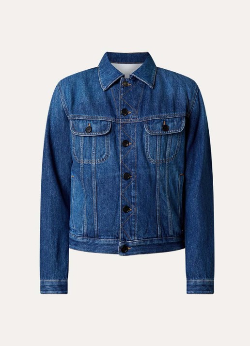 Givenchy Spijkerjas met borst- en steekzakken - voorkant 5 indigo