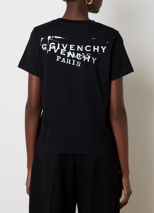 Givenchy T-shirt met logo- en backprint
