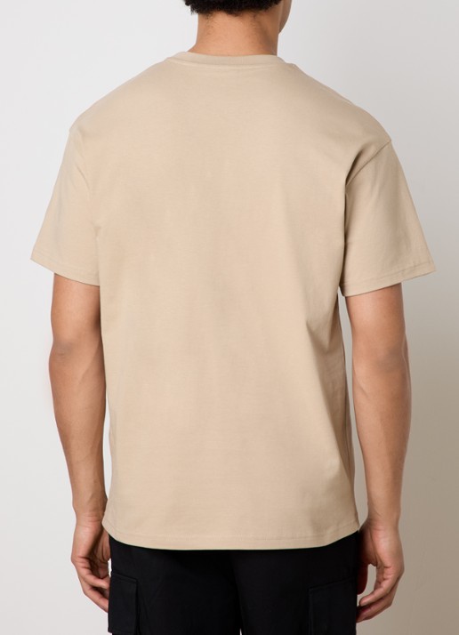 Givenchy T-shirt met logoborduring - achterkant 3 beige