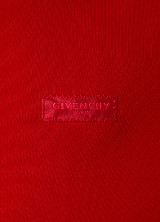 Givenchy T-shirt met logoborduring - detail 5 rood