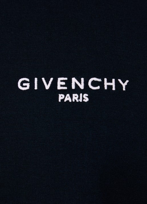 Givenchy T-shirt met logoborduring - detail 2 donkerblauw