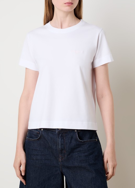 Givenchy T-shirt met logoborduring