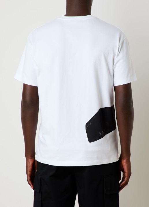 Givenchy T-shirt met print en logo - achterkant 5 wit
