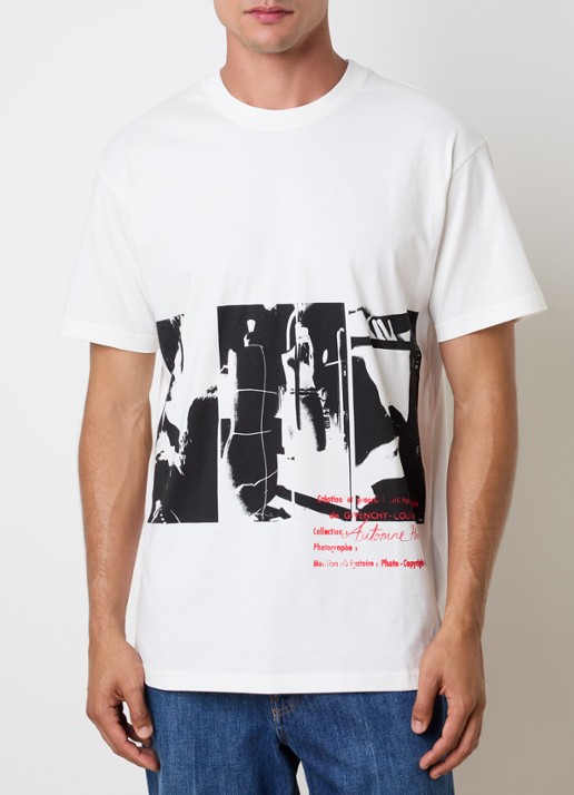Givenchy T-shirt met print - detail 2 gebroken wit