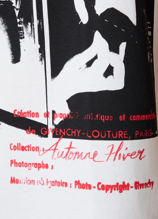 Givenchy T-shirt met print - detail 3 gebroken wit