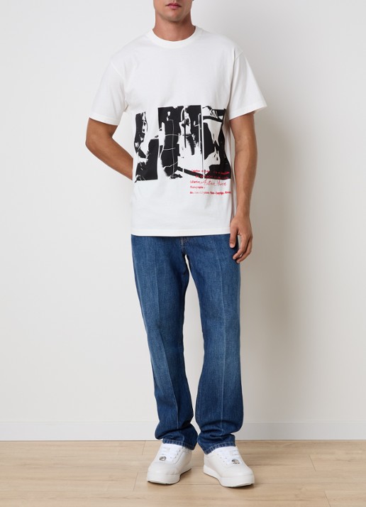 Givenchy T-shirt met print - voorkant 5 gebroken wit