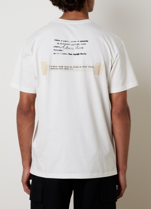 Givenchy T-shirt met print - detail 4 wit