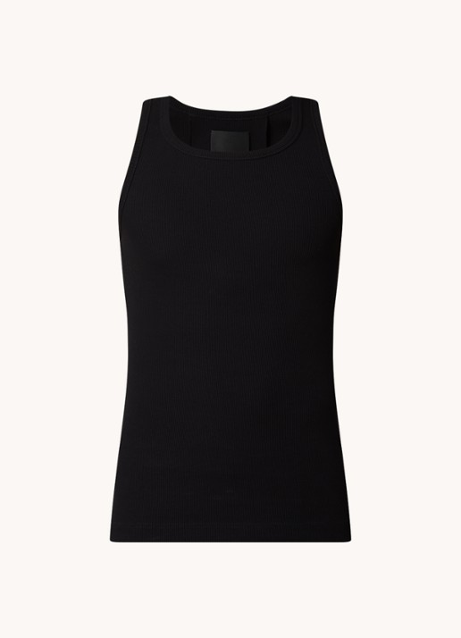 Givenchy Tanktop met ribstructuur - voorkant 2 zwart