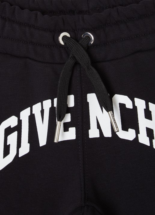 Givenchy Tapered fit joggingbroek met logoprint - detail zwart