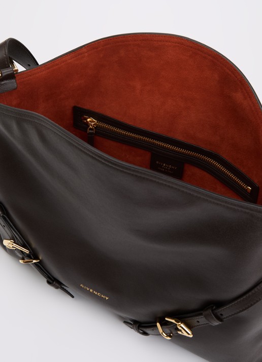 Givenchy Vouyou schoudertas van leer - detail 3 chocoladebruin