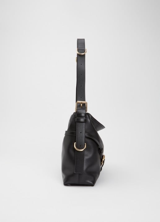 Givenchy Voyou schoudertas van kalfsleer met verstelbare schouderriem - detail 2 zwart