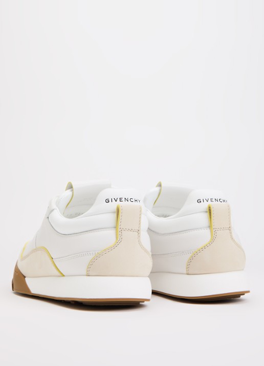 Givenchy Yard Court sneaker van kalfsleer met nubuck details - achterkant 2 wit