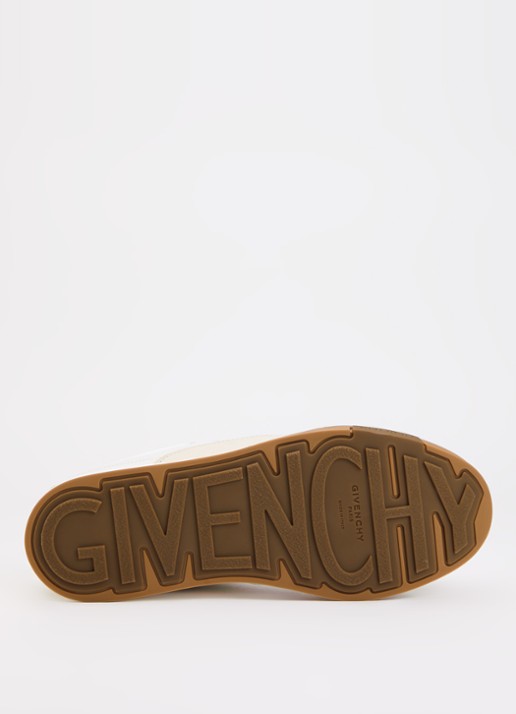 Givenchy Yard Court sneaker van kalfsleer met nubuck details - detail 5 wit