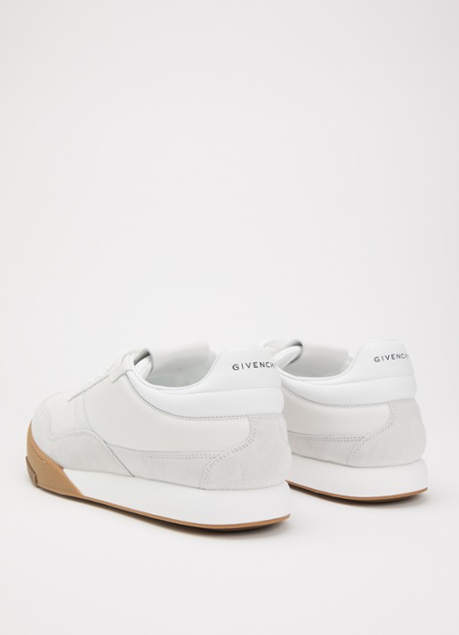 Givenchy Yard sneaker van kalfsleer met details van suède - achterkant wit