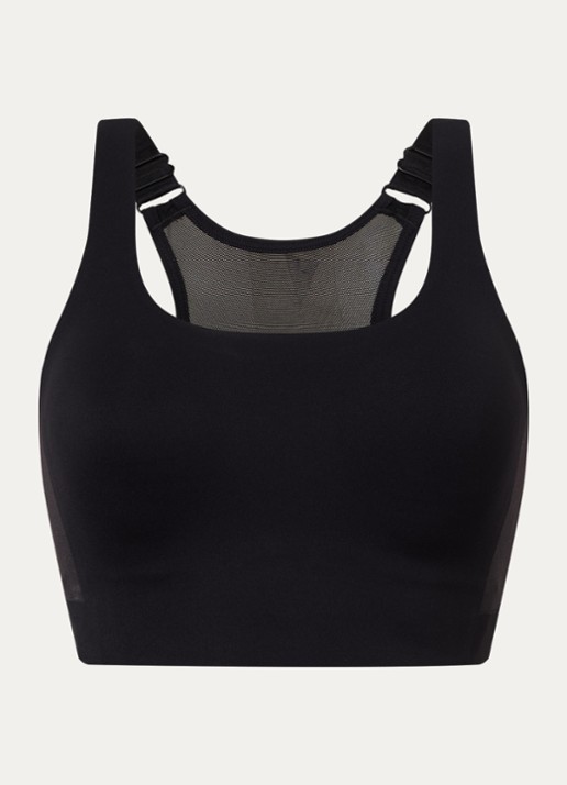 Goldbergh Caprisa sport bh met medium support - voorkant zwart