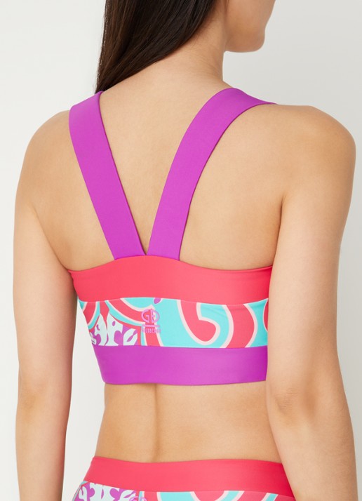 Goldbergh Cassandra bandeau bikinitop met uitneembare padding - achterkant 3 paars