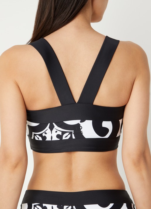 Goldbergh Cassandra bandeau bikinitop met uitneembare padding - achterkant 3 zwart
