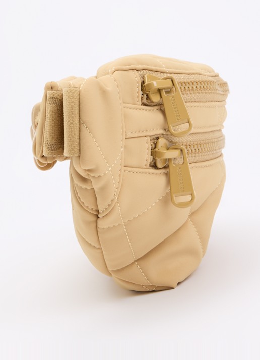 Goldbergh Col heuptas met quilt patroon - detail 2 beige
