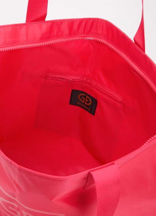 Goldbergh Famous shopper met logo - detail 2 roze