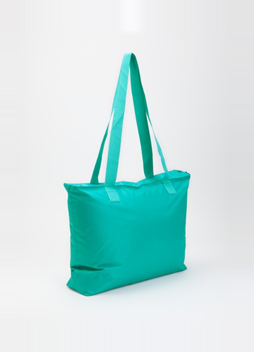 Goldbergh Famous shopper met logo - achterkant 5 turquoise