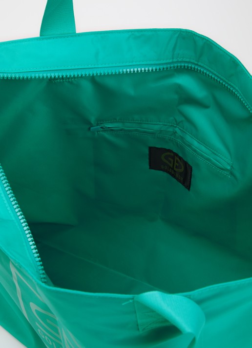 Goldbergh Famous shopper met logo - detail 2 turquoise