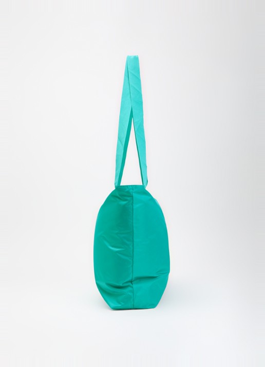 Goldbergh Famous shopper met logo - detail 3 turquoise