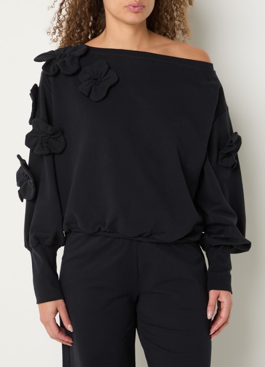 Goldbergh Fiorenzo sweater met applicatie