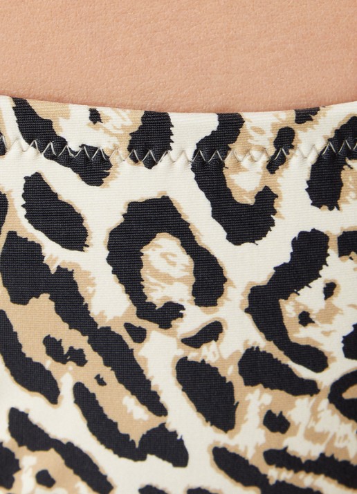 Goldbergh Froce bikinislip met panterprint - detail 2 beige
