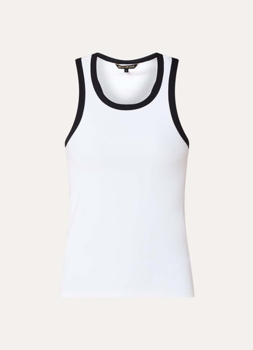 Goldbergh Gabrielle tanktop met ronde hals - voorkant 2 wit